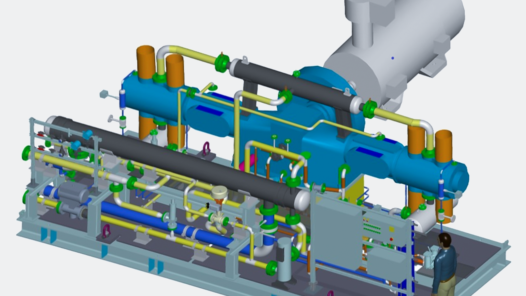 Installation plan compressor Lingen for the supply of hydrogen from electrolysis for the pipelines